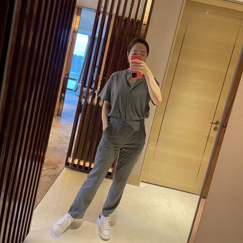 lululemon perfectly poised jumpsuit 连体裤 工装裤 修身显瘦