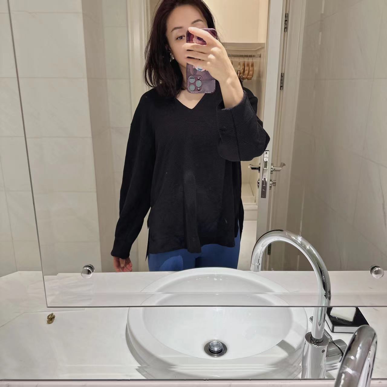 lululemontexturedV领套头衫