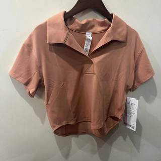 lululemon relaxed polo outdoor short-sleeve shirt女士露腰T恤