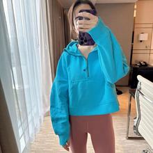 lululemon Scuba Oversized 1/2 Zip Hoodie短款半拉链连帽卫衣