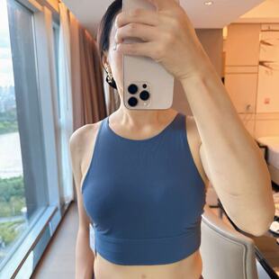Neck High Long Line velvet瑜伽运动背心 Lululemon Bra Energy