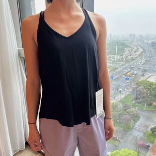 Lululemon modal-silk yoga tank 女士运输背心