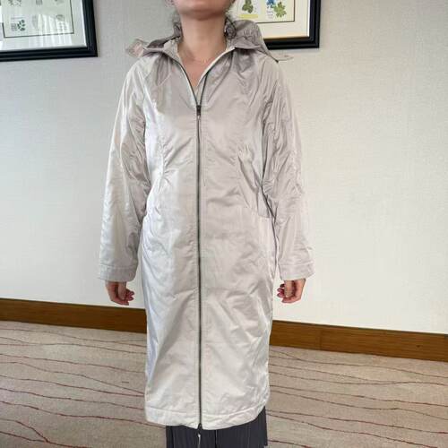 lululemon taffeta removable-hood long jacket*slnsh 女士风衣