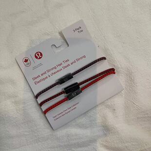Lululemon Sleek and Strong Hair Tie 发圈3根一组