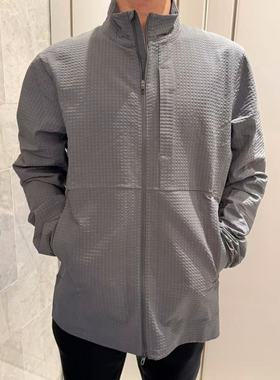 lululemon grid fleece 男士运动网格拉绒拉链夹克