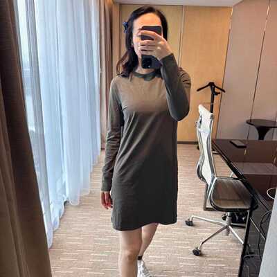 lululemon classic-fit Botton-blend LS dress 女士长袖连衣裙