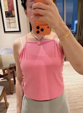 lululemon align 女士假两件高领口运动背心 含胸垫