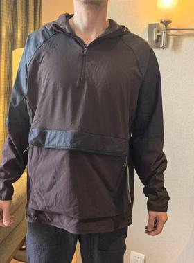 Lululemon grid fleece 男士网格拉绒半拉链连帽外套