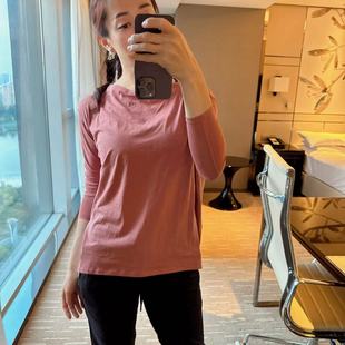 lululemon back in action long sleeve 女士休闲 运动长袖 宽松