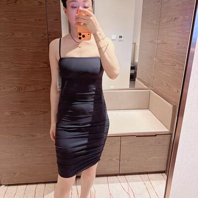 lululemon ruched nulu 女士褶饰细肩带连衣裙 含胸垫