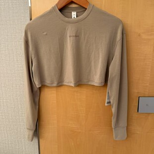 lululemon Jersey 女士训练加短款平纹针织长袖T恤