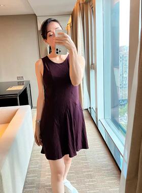 Lululemon Ribbed Modal-Cotton Dress 女士休闲连衣裙