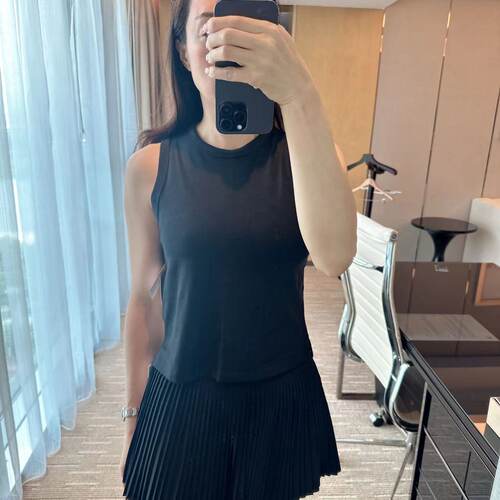 Lululemon瑜伽运动短款背心