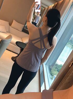 lululemon stash n's run tank 瑜伽 跑步 运动背心 中度支撑B/C
