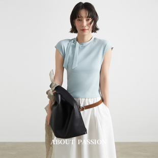 京都小飞袖 绑带T恤 Passion About