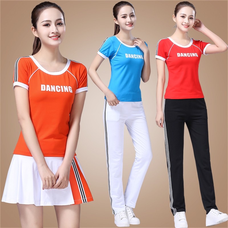 杨丽萍广场舞服装新款短袖运动装