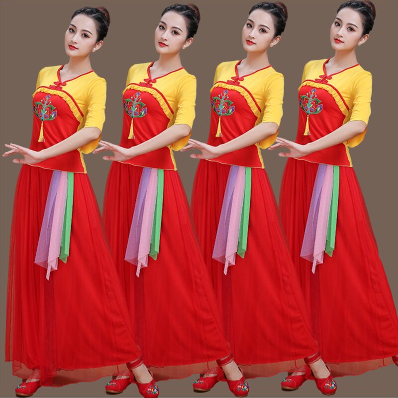 春英广场舞蹈服装女表春季跳舞衣