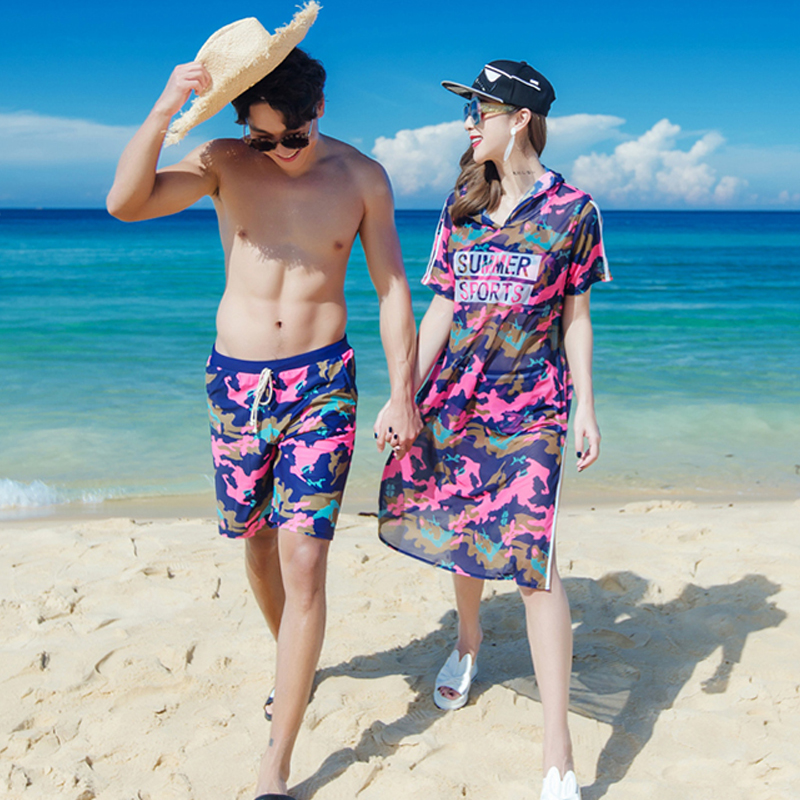 情侣泳衣2018新时尚运动休闲显瘦遮肚三件套长裙沙滩度假情侣泳装|ruв категории движение/йога/фитнес/фанаты товаров, плавание, пар одежды купальник - от Buy2taobao.com для оказания профессиональной услуги покупки агента Taobao