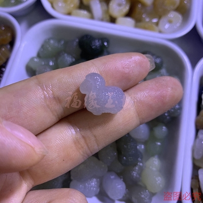 diy和田玉生肖立体卡通项链散珠