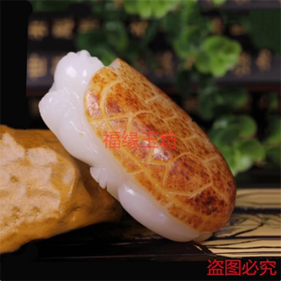 新疆和田玉籽料白玉原石龙龟手把件白玉长寿乌龟手把玩件男款