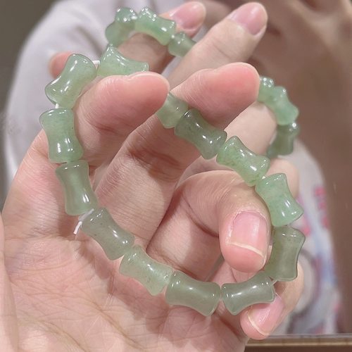 天然玉石手串东陵玉竹节手链