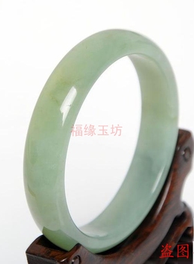 岫玉冰种岫岩玉镯子玉手镯女款玉石送礼物盒