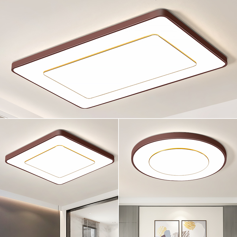 客厅灯圆形led轻奢家用2025年新款卧室餐厅吊灯超薄房间过道智能