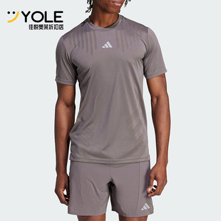 健身运动干爽短袖 Adidas 男士 新款 圆领T恤IS3735 阿迪达斯正品