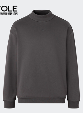 Adidas/阿迪达斯正品篮球加绒情侣针织舒适运动圆领卫衣IX1966