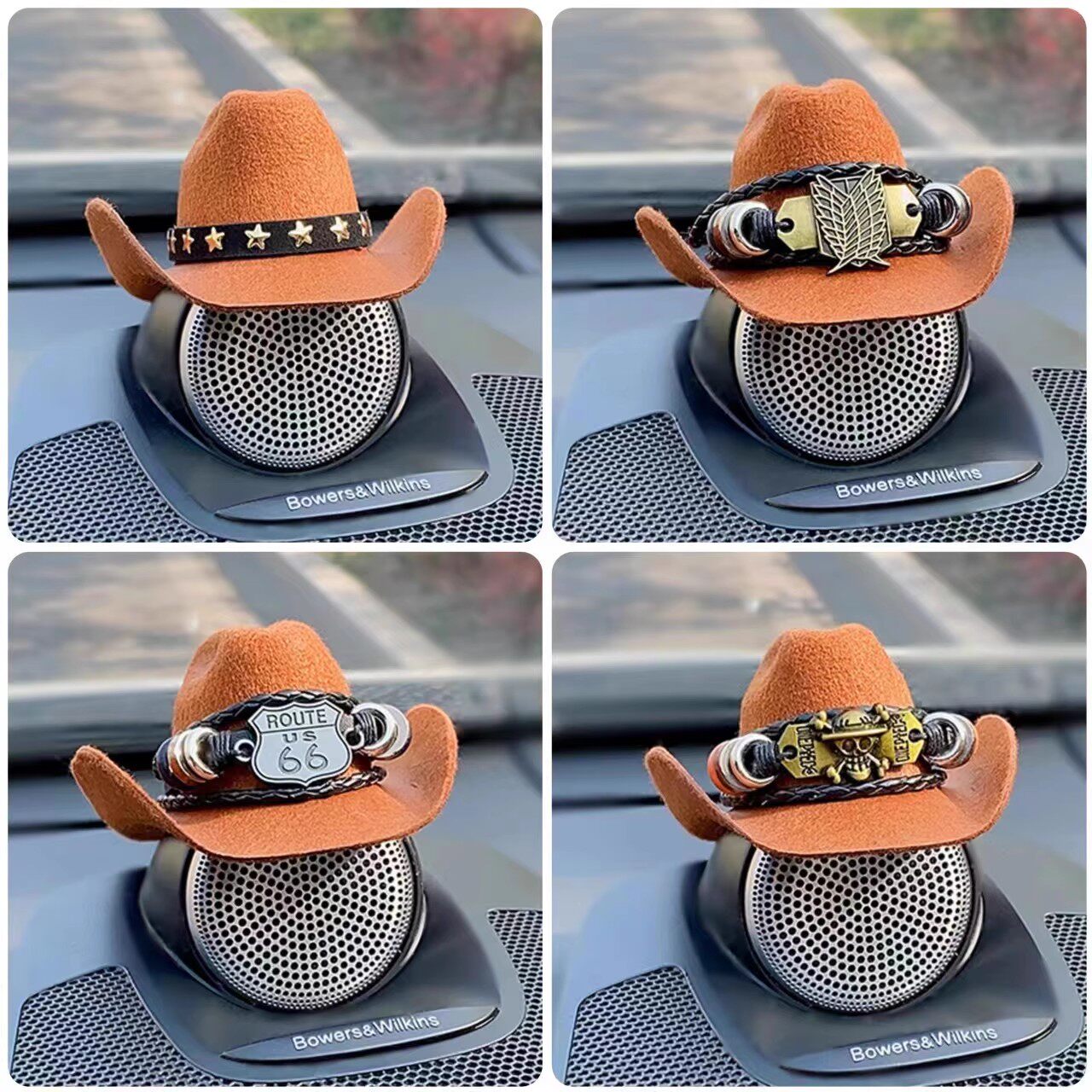 适用于沃尔沃宝华帽子牛仔帽系列音响中置装饰品S60/90/XC60/90