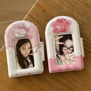 粉色海豹bonbonbon兔一宫格卡册3寸拍立得相册爱豆小卡卡包收纳册