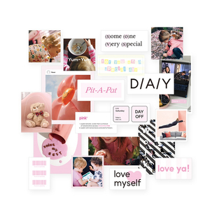 ins韩国dateday泰迪放肆洗衣机写真贴纸手帐拍立得贴纸包拼贴装饰