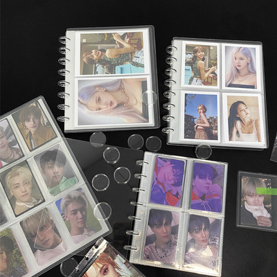 RINGNOTE 3.5寸拍立得4寸卡册6寸明信片收纳册蘑菇孔超透明相册