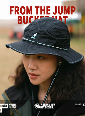 Kangol For The Jump美潮街头袋鼠夏季大帽檐速干防晒男女渔夫帽