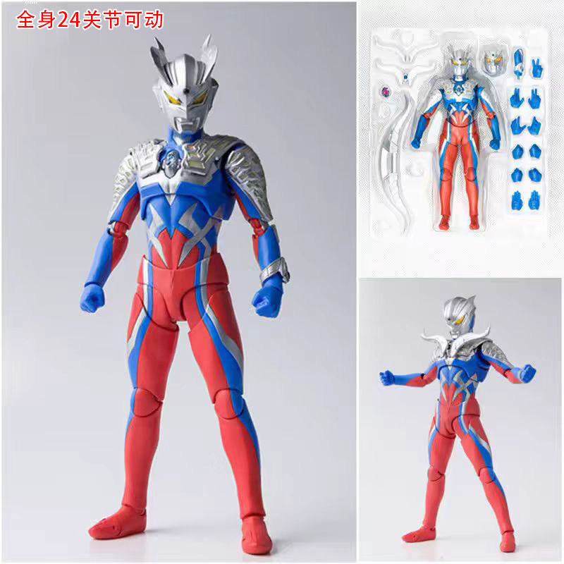 SHF 슈퍼 가동 골드 무제한 제로 울트라 피규어 전신 관절 허리 가동 장난감 피규어 행위
