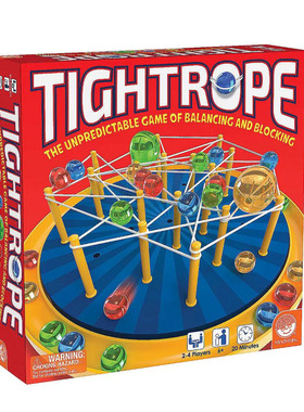 美国正品Tightrope 走钢丝策略棋盘游戏 家庭解压新款MindWare