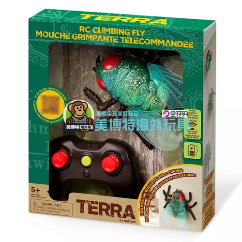 TERRA by Battat 美国正品 新款无线遥控 爬墙昆虫苍蝇玩具