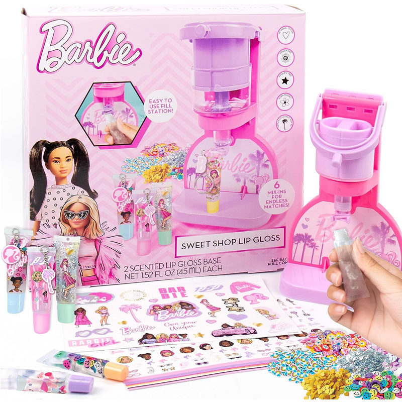 Sweet Shop过家家玩具DIY女孩芭比糖果店唇彩制作套件Barbie