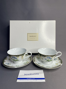 日本进口瓷器全新正品鸣海narumi咖啡杯一对