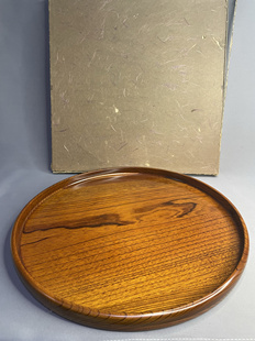 日本进口全新正品实木漆器茶盘干泡台大尺寸整木制作