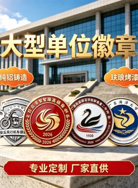 大号徽章铸铝烤漆徽标户外门头挂墙管理徽章挂墙徽救援徽单位徽章