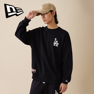 正品 纽亦华NewEra联名MLB卫衣圆领男女情侣纽约洋基队LA外套上衣