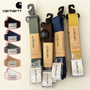 皮带工装 wip卡哈特腰带帆布编织尼龙美式 男女金属扣 carhartt 正品