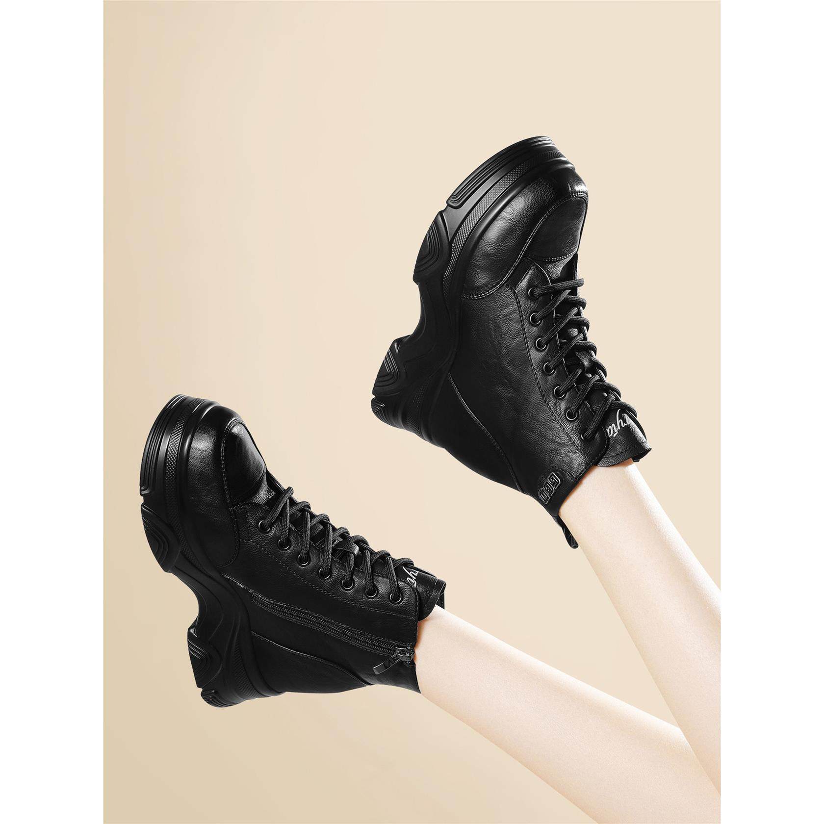 正品英伦风马丁靴女2025新款冬季加绒保暖短靴子女增高女鞋内增高,女鞋,马丁靴,淘宝优惠券,粉丝福利购,淘宝优惠卷