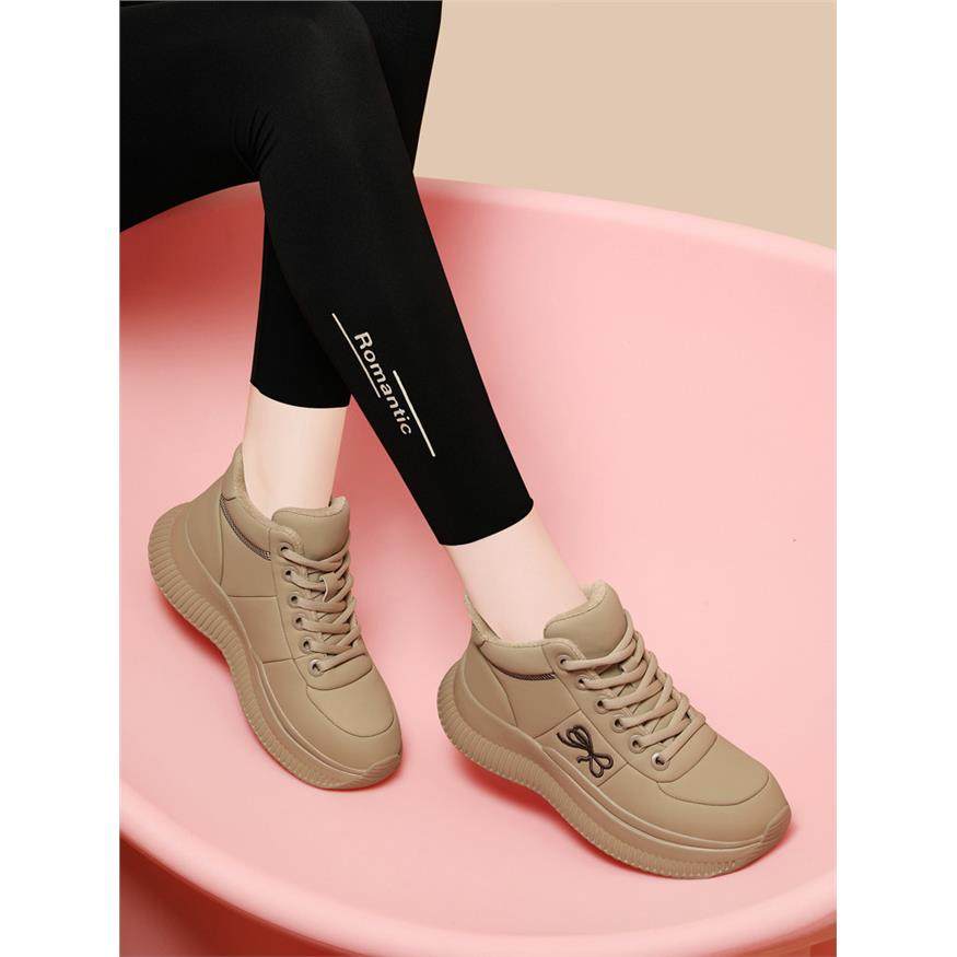 真皮鞋子女2025新款爆款冬季加绒老爹鞋运动休闲妈妈鞋软底不累脚