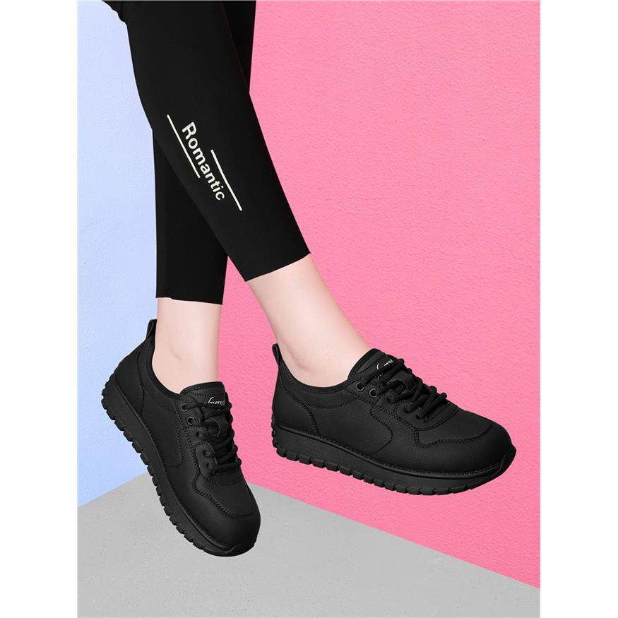 运动鞋子女款春秋季2025新款休闲鞋中老年软底妈妈鞋轻便防滑舒适