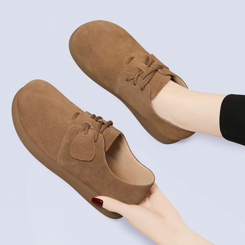 单鞋女软底妈妈鞋2025新款春秋季孕妇鞋平底圆头复古舒适中老年鞋,女鞋,深口单鞋,淘宝优惠券,粉丝福利购,淘宝优惠卷