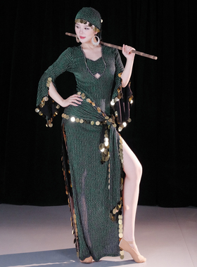 肚皮舞民俗风saidi袍子2025新款东方舞团体个人比赛表演出服套装