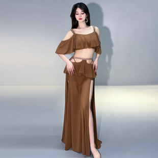 网纱练功习服套装 秋冬季 班服 2025新款 舞娘原创小众设计肚皮舞服装