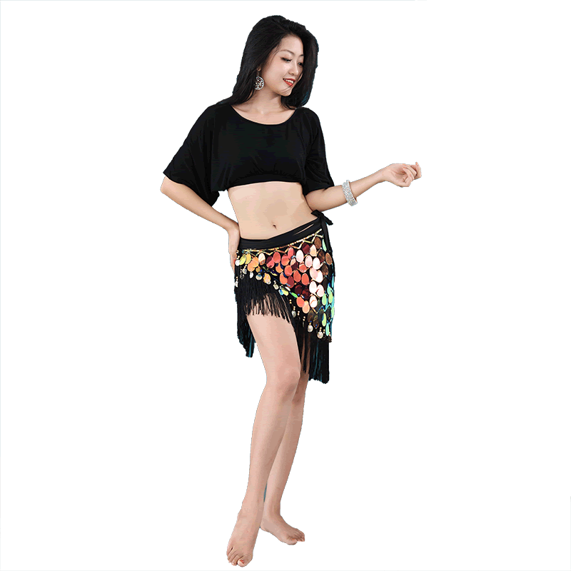 性感流苏新款套装包臀腰巾